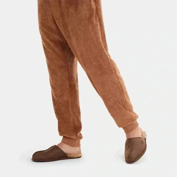 UGG MENS LOUNGEWEAR LIONEL FAUX JOGGERS SHERPA PANTS SIZE L - Picture 3 of 7